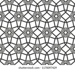 Vector seamless pattern, simple dark geometric triangular texture. Abstract black and white endless background, repeat tiles. Design for prints, textile, decor, fabric