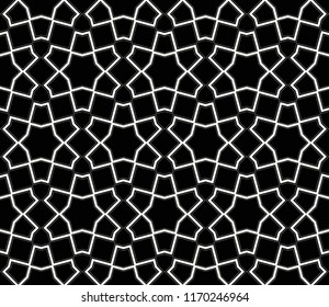 Vector seamless pattern, simple dark geometric triangular texture. Abstract black and white endless background, repeat tiles. Design for prints, textile, decor, fabric