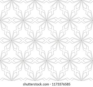Vector seamless pattern, simple dark geometric triangular texture. Abstract black and white endless background, repeat tiles. Design for prints, textile, decor, fabric