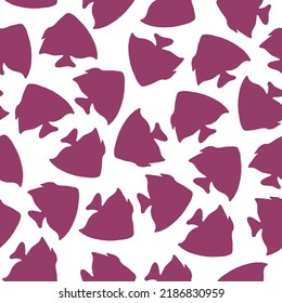 Vector seamless pattern with simple elements, 	flowing figures