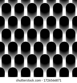 Vector seamless pattern of simple geometric elements in black on a white background. EPS10