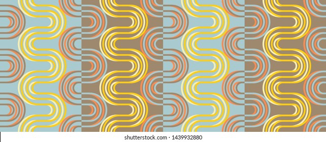 Vector seamless pattern. Simple geometrical design. Abstract background for textile, wrapper and wallpaper.
