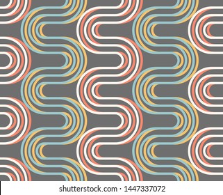 Vector seamless pattern. Simple geometrical design. Abstract background for textile, wrapper and wallpaper.