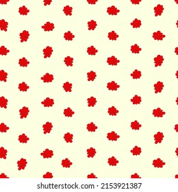 vector seamless pattern simple isolated small flowers