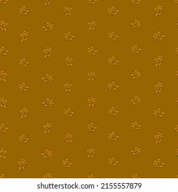 vector seamless pattern simple isolated small flowers