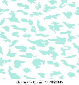 Vector seamless pattern with small abstract organic shapes . Modern background in light pastel colors
