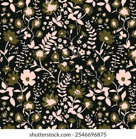 Vector seamless pattern. small flowers prints. ditsy flowers. background. Ditsy floral background. The elegant the template for fashion prints.