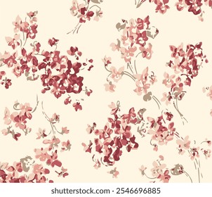 Vector seamless pattern. small flowers prints. ditsy flowers. background. Ditsy floral background. The elegant the template for fashion prints.