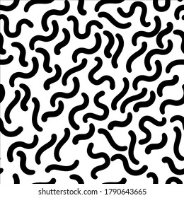 Vector seamless pattern with small wavy stripes.