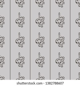 vector seamless pattern with Snakes in Maori style