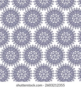 vector seamless pattern with snowflakes