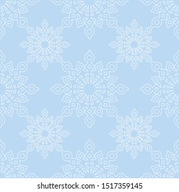 Vector seamless pattern with snowflakes. Winter background.