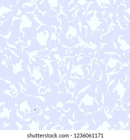 Vector seamless pattern with snowlakes. Christmas background
