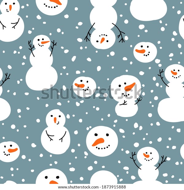 7.559 imagens de Snowman repeat pattern Imagens, fotos stock e vetores ...