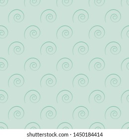 Vector seamless pattern. Soft regular disappearing swirl elements on a monochrome background