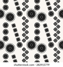 Vector seamless pattern. Speakers background