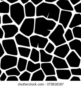 Vector seamless pattern with spots giraffe.