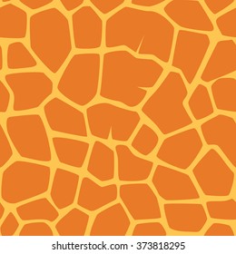 Vector seamless pattern with spots giraffe.