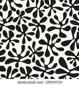 Vector seamless pattern with spots. Modern repeating texture. Fancy print with stylish blotches