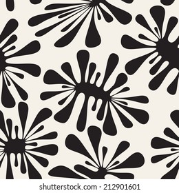 Vector seamless pattern with spots. Modern repeating texture. Fancy blotches. Contrast repeating unusual print for a variety of uses: fabric, wallpaper, cover, wrapping, scrapbooking, sticker etc.