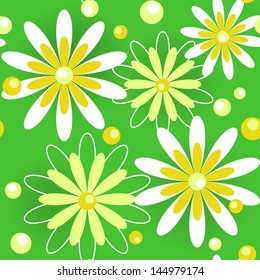 Vector seamless pattern. Spring background