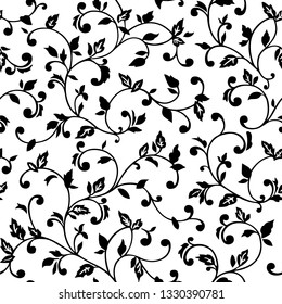 Vector seamless pattern with spring branches. Decorative background for for the design of surfaces, textiles, wallpapers, postcards, invitations, covers.