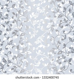 Vector seamless pattern with spring branches. Decorative background for for the design of surfaces, textiles, wallpapers, postcards, invitations, covers.