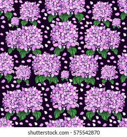 
vector seamless pattern of spring flowering branches, printing on textiles, wallpaper or wrapping paper for gifts.