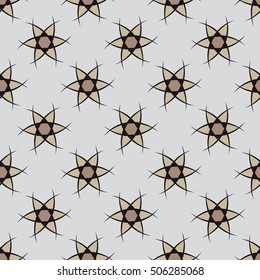 Vector seamless pattern. Starry monochrome background. Random stylish texture.
