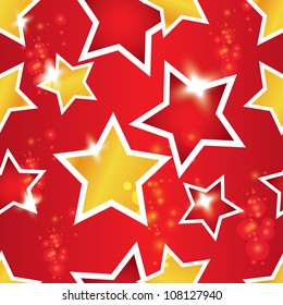vector seamless pattern with the stars