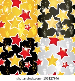 vector seamless pattern with the stars