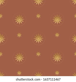 Vector seamless pattern with stars