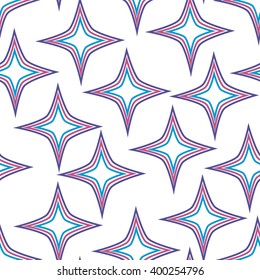 Vector seamless pattern with stars 