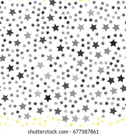 Vector seamless pattern with stars. Can be used for, wallpaper, background, surface textures. Tiny Black Stars With White Background.