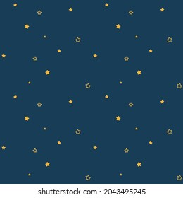 Patrón vectorial sin fisuras con estrellas. Diseño infantil para vivero, afiche, tela, textil, papel de pared.