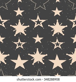 Vector seamless pattern of stars from Christmas and New Year collection 2016. The perfect match with other patters and illustrations from this collection. 