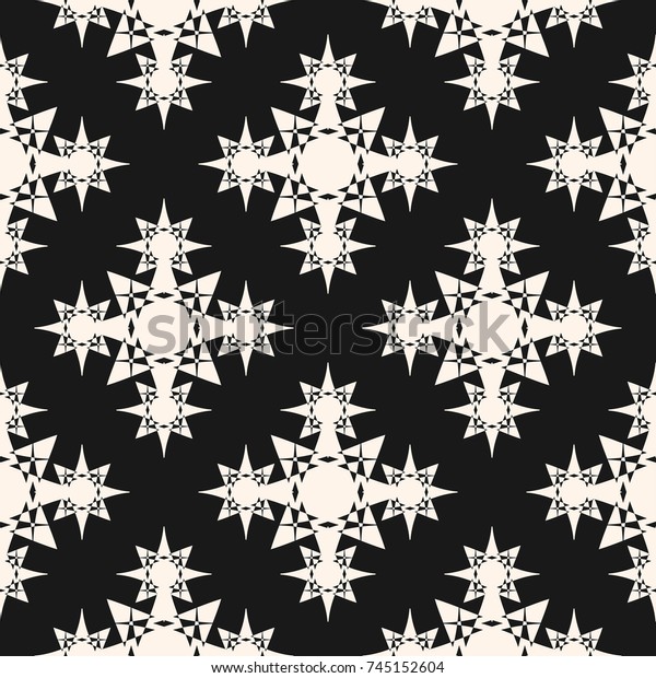 Vector Seamless Pattern Stars Ornamental Shapes Stock Vector (Royalty ...