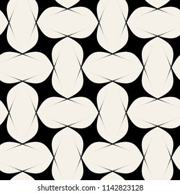 Vector seamless pattern with stars.Modern stylish texture.Black and white
