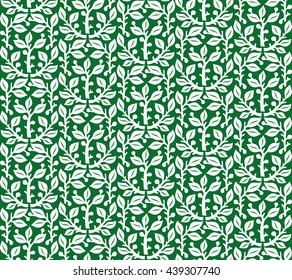 Vector seamless pattern of stems
