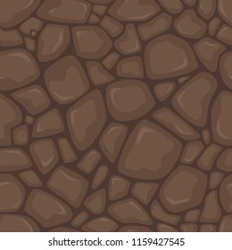 Vector seamless pattern with stones