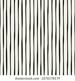 Vector seamless pattern. Striped rough abstract background. Minimalistic monochrome texture. Minimalist versatile swatch.