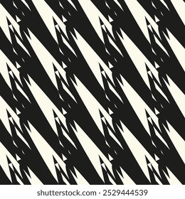 Vector seamless pattern with striped zigzag elements. Modern stylish abstract texture
