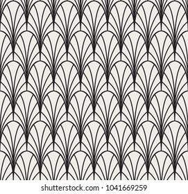 Vector Seamless pattern. Stylish abstract art deco texture.
