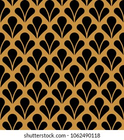 Vector Seamless pattern. Stylish abstract art deco texture.