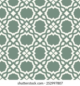 Vector seamless pattern. Stylish fabric print with abstract geometric design.