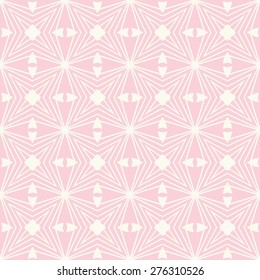 Vector seamless pattern. Stylish fabric print with abstract geometric design.