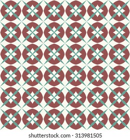 Vector seamless pattern. Stylish fabric print with ethnic design. Creative textile background.