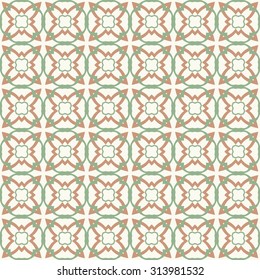 Vector seamless pattern. Stylish fabric print with ethnic design. Retro textile background.