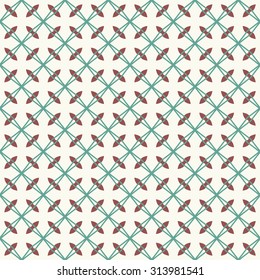Vector seamless pattern. Stylish fabric print with ethnic design. Creative textile background.