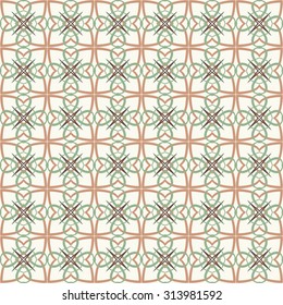 Vector seamless pattern. Stylish fabric print with ethnic design. Creative textile background.